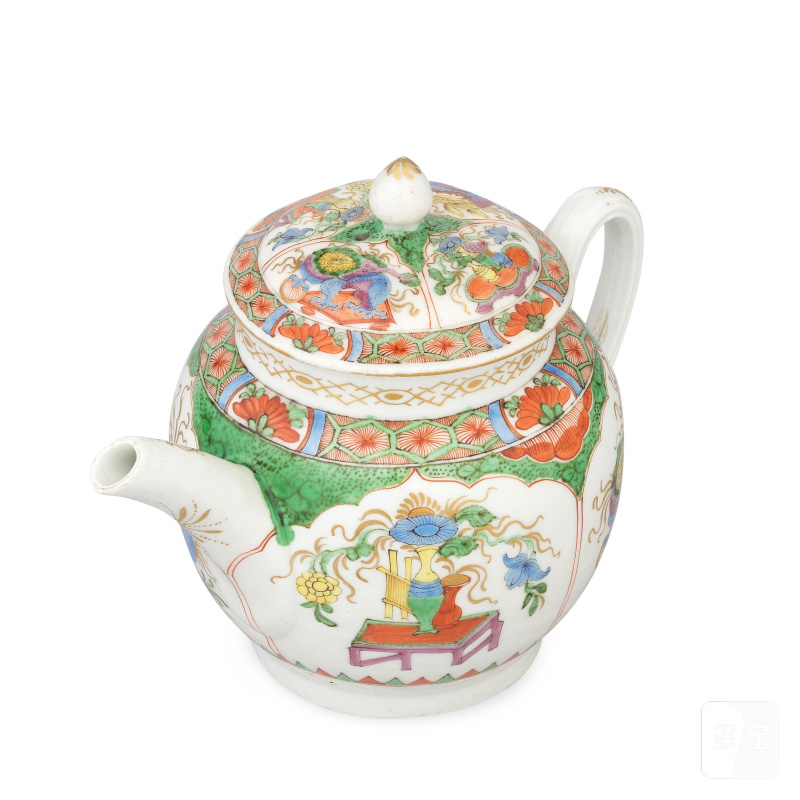 A Plymouth teapot and cover, circa 1768-70 - 图2